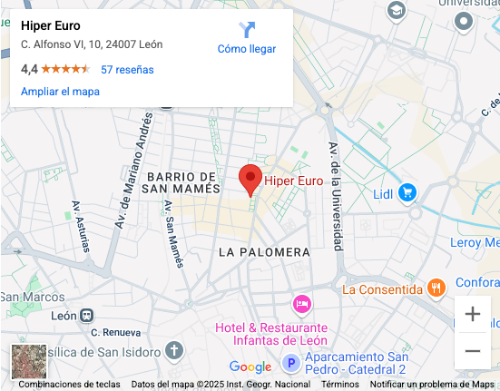Maps hiper euro